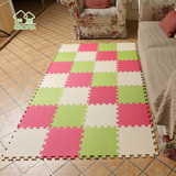 卧室纯色拼图商用拼接韩式儿童吸尘成品地毯垫子机器织造加厚地垫
