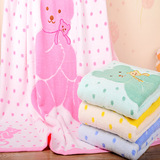 宝宝正方形浴巾新生婴幼儿童纯棉毛巾被比竹纤维纱布吸水超大柔软