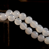 千琪手工水晶饰品材料  白玛瑙散珠子圆珠半成品 DIY串手链配件