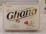 9月新货 韩国进口零食品 乐天红加纳牛奶巧克力90g盒装