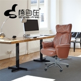 椅自在高端办公椅 林肯 自由空间大师设计北欧设计进口品质真皮