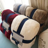 外贸冬季毛毯加厚法兰绒毯子单人双人午睡毯盖毯 珊瑚绒毯沙发毯