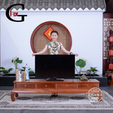 红木家具缅甸花梨古典中式电视柜落地柜 客厅实木组合电视机柜