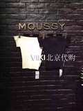 专柜正品代购moussy 2016年春夏款无袖一字肩针织衫0109aa70-5390