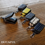 DUCAFUL/杜卡芙韩版个性拉链牛皮可爱女士汽车钥匙包保护套通用款