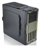 Antec/安钛克 GX900 电脑机箱 军绿色 中塔式/支持超长显卡/背线