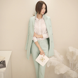 2016年新款韩国代购职业白领套装修身显瘦女外套套装西装裤子
