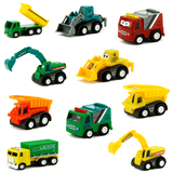 包邮 迷你型10只小汽车 儿童回力工程车套装挖机 宝宝益智玩具