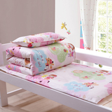 婴儿床上用品套件 婴儿床单被套三件套 幼儿园纯棉卡通被单床笠
