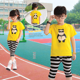 全棉日韩儿童男女小学生校服班服批发定做2016最新款幼儿园园服夏