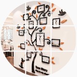 幸福树水晶亚克力3d立体墙贴卧室客厅沙发房间照片树背景墙画特价