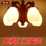 韩野客厅地中海吊灯北欧东南亚现代简约大气卧室餐厅美式欧式灯具