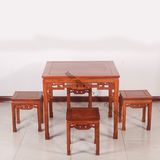 红木家具花梨木餐桌茶桌仿古八仙桌棋牌桌中式实木四方桌吃饭桌