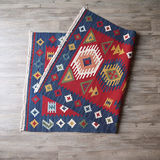 美式印第安民族风格手工编织基利姆地毯/kilim地毯/客厅羊毛地毯