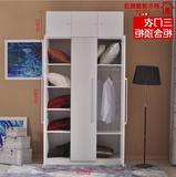 简易木质衣柜收纳柜组装大容量卧室挂衣橱定制板式儿童衣柜两三门