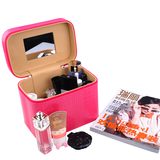 雾花 化妆包大容量化妆品收纳包防水 韩国可爱化妆箱手提旅行包