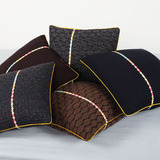 SIXSTAR毛线针织抱枕靠垫 真正羊毛毛线 简约个性设计 含芯 包邮