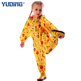 儿童雨衣套装连体爬衣男童女童韩国户外大童小孩宝宝雨衣