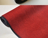 整卷批发红灰双条纹门口防滑厨房地垫室外垫PVC塑胶除尘防滑地毯