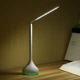 可充电led小台灯折叠护眼学习学生用宿舍书桌床上闹钟简约便携式