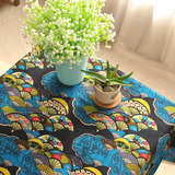 日式和风古典传统餐桌巾 蕾丝花边棉麻台布复古特色民族风桌布
