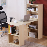 简约环保电脑桌台式书桌书架组合 书柜办公家用 特价版简易写字台