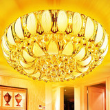 聚宝盆 LED客厅灯圆形简约现代吸顶灯具大气水晶灯饰