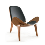 伊姆斯创意椅 家用餐椅凳子实木休闲电脑椅 时尚简约现代飞机椅子