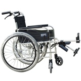 三贵MiKi手动轮椅车MPTE-43 轻便折叠 搁脚板可卸 老年人 残疾人