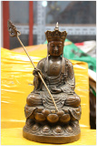 纯铜坐像地藏王菩萨佛像