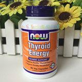 现货 美国Now Foods Thyroid Energy甲状腺能量素 甲减 90粒