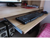 件木质托盘静音吊装二节轨滑道键盘托特价电脑桌键盘托架电脑桌配