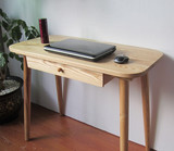 北欧简约电脑桌小户型单人实木电脑桌书房卧室简易书桌办公桌环保