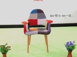 人气设计北欧电脑椅休大师扶手休闲区椅艺术风格个性创意椅实木椅