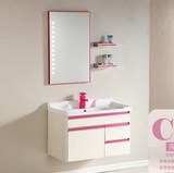 太空铝彩色浴室柜组合欧式智能LED灯陶瓷面盆个性创意卫浴 置物架
