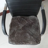 冬季纯羊毛椅垫办公室坐垫老板椅子垫座垫毛绒学生坐垫防滑椅垫