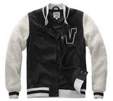 VANS/范斯专柜正品秋冬灰色女款式棒球服羊毛外套夹克|VN-02Y7875