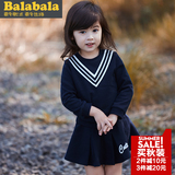 巴拉巴拉童装女幼童长袖套装2016秋装新款宝宝卫衣儿童短裙两件套