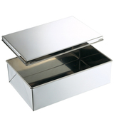 不锈钢苏箱加厚四方盘吐司盒正方形蒸糕盘带盖储物盒四方阿胶糕盘