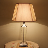 新古典水晶台灯 现代客厅装饰台灯 奢华欧式书房卧室床头