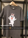 韩国代购 连我 line friends 布朗 可妮 短袖T恤 男女同款 特价2