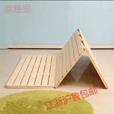 新品 松木实木硬折叠宜家米隆儿童床床板1.2 1.5 1.8米排骨架定做