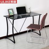 ULIKE家居2014钢化玻璃现代简约台式电脑桌小户型书桌特