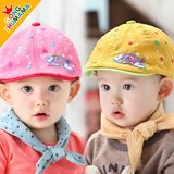 儿童宝宝贝雷帽子小朋友鸭舌帽1-2-3岁男女童 可爱韩版春秋季春天
