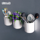 韩国dehub吸盘壁挂牙具筒置物桶 创意浴室牙刷盒牙膏牙刷架收纳架