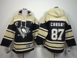 NHL冰球服Pittsburgh Penguins企鹅队87号crosby卫衣黑色童装小孩