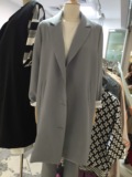2016春季新款韩国原单纯色百大宽松设计感气质中长款西装外套女