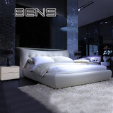 BENS奔斯布艺床简约现代布床双人床1.5米1.8米卧室气动储物床9160
