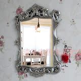 清风家居饰品 欧式雕花浴室镜 梳妆镜 卫生间壁挂镜  美容院镜子