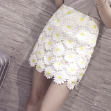 2016春装新款韩国女装镂空水溶蕾丝半身裙子修身包臀半裙包裙短裙